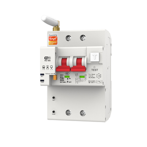 Compteur d'énergie intelligent monophasé WIFI 2P Kwh compteur de surveillance disjoncteur relais temporisé avec protection contre les fuites 63A par TUYA - Product Image 1
