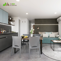 Grand hôtel de glamping, camping familial, capsule de conteneur, maison pliante, petite maison capsule