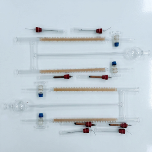 Appareil d'électrolyse Hoffman en verre borosilicate MAYALAB avec robinets d'arrêt, capacité de 50 ml, équipement de laboratoire de Haryana - Product Image 1