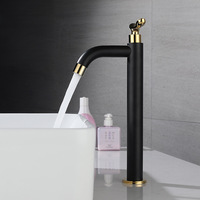 Robinet de lavabo moderne en acier inoxydable SUS304, monocommande eau froide, à poser sur le comptoir, pour projets de toilettes publiques