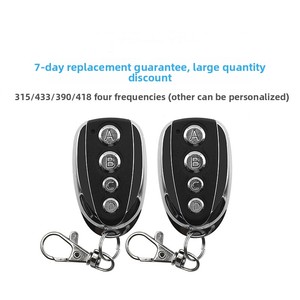 Không dây bốn nút điều khiển từ xa sao chép chìa khóa xe điện cửa nhà để xe lăn màn trập 315/433M kim loại từ xa CR2025 - Product Image 5