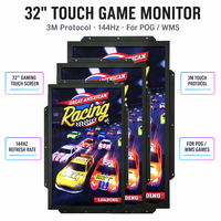 Écran tactile industriel 32 pouces 3M POG WMS avec taux de rafraîchissement de 144 Hz, affichage capacitif multi-touch PCAP pour kiosque
