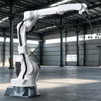 Machine de soudage robotisée mobile à montage au sol, portée de travail étendue pour la soudure de grandes composantes structurelles