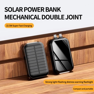 Batterie externe portable créative PD22.5W 5000mAh, chargeur solaire étanche, powerbank d'extérieur pour cadeaux - Product Image 4