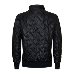 Veste en cuir personnalisée pour motards, en cuir véritable, vêtements d'extérieur tendance, fabrication OEM ODM, service d'échantillonnage disponible - Product Image 1