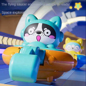 2025 haute qualité Mini espace soucoupe volante jouet véhicule enfants ingénierie voiture pelle <span class=keywords><strong>Bulldozer</strong></span> fonction de Friction <span class=keywords><strong>dessin</strong></span> <span class=keywords><strong>animé</strong></span> mignon - Product Image 3