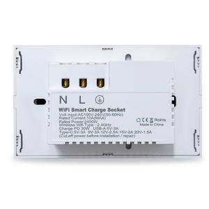 Prise intelligente Wi-Fi Zowie Original Tuya avec norme australienne, design de sécurité avec porte de protection, commande tactile, <span class=keywords><strong>USB</strong></span> C - Product Image 4