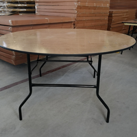 Table pliante carrée en bois de 48 pouces bjflamingo, Table à manger pliante de mariage en plein air