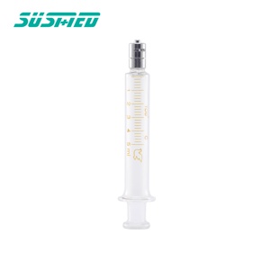 Дешевые заводская цена Luer замок стеклянный шприц Высокоточный стеклянный Дозирующий ветеринарный шприц - Product Image 1