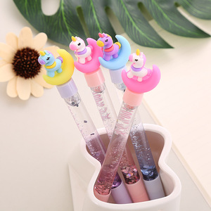 Yuanjin Glitter Gel <b>Pen</b> 0.5mm Needle Tip Multi-Colored Ink For Student Office Stationery Cute Design - Product Image 3