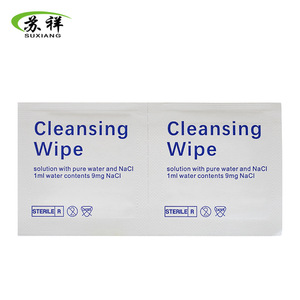 Lingettes Salines Suxiang 6x3, Tampons Nettoyants Jetables pour Soins des Plaies, Hydratants, Emballage Individuel - Product Image 2