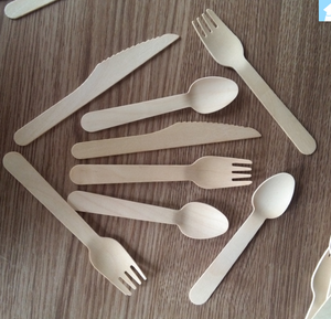 Bán Buôn Dùng Một Lần Bạch Dương Nĩa Gỗ/Muỗng/Dao - Product Image 4