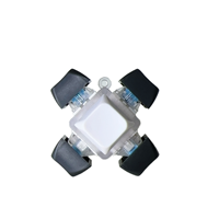 Novedoso Mini Teclado Mecánico de Plástico con Tecla Giratoria Antiestrés, Juguete Descompresivo con Interruptor de Clic, Gadget de Escritorio para Aliviar el Estrés
