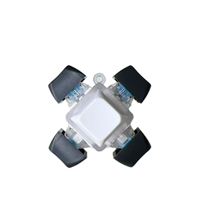 Novedoso Mini Teclado Mecánico de Plástico con Tecla Giratoria Antiestrés, Juguete Descompresivo con Interruptor de Clic, Gadget de Escritorio para Aliviar el Estrés - Product Image 1