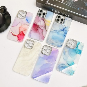 Funda de Teléfono Móvil con Diseño de Mármol IMD Electrochapado, Disponible para iPhone 16E 15 14 <span class=keywords><strong>Pro</strong></span> Max, Funda de Lujo para <span class=keywords><strong>Samsung</strong></span> Serie S25 S24 - Product Image 4