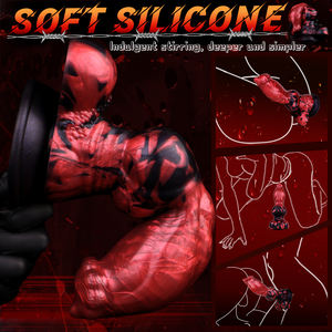 Fantezi seks oyuncakları yetişkinler için kullanılan seks oyuncakları silikon büyük düğüm köpek yapay Penis vantuz hayvan Penis popo fiş karışık - Product Image 5