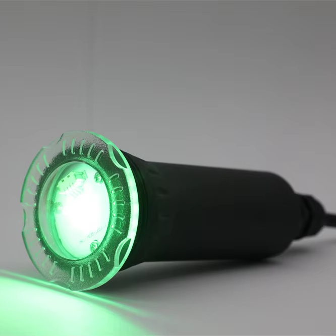 AC12V 12W RGB Color Changing LED Pool Light 1.5 Inch Return Fitting Screw Thread IP68 Underwater Spa Lamp