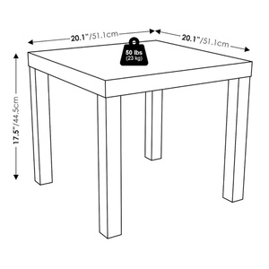 Simple Nordic Coffee <strong>Table</strong> Wood Bedside <strong>Table</strong> <strong>Small</strong> Square Sofa <strong>Side</strong> <strong>Table</strong> for Home, Office, Living Room - Product Image 6