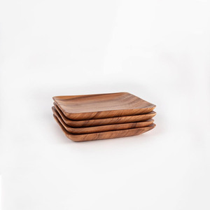 Plateaux de service en bois faits à la main de style moderne, écologiques et durables, adaptés aux cuisines et aux ustensiles - Product Image 6