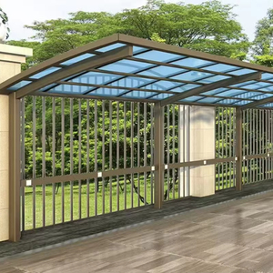 Abri de voiture/<span class=keywords><strong>garage</strong></span>/parking en polycarbonate à cantilever, très vendu, avec structure métallique - Product Image 1