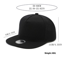 Casquettes de Baseball en Gros à 5 Panneaux, Visière Plate, Style Hip-Hop Street Américain pour l'Extérieur