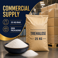 Trehalose en poudre de haute pureté pour l'emballage personnalisé en gros des ingrédients de boulangerie, des boissons et de confiserie