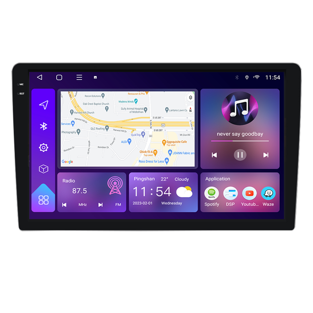 2K Screen 2000*1200 Android Car Radio Player for Head Unit 9 Inch 10.1 Inch Universal Carplay Auto With Navigation GP
