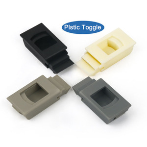 Kete dk725 chốt Hasp khóa phẳng mùa xuân ABS nhúng giấu kéo xử lý nhựa chốt cửa khóa nhựa chuyển đổi - Product Image 1