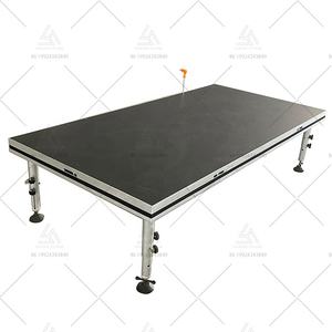 कॉन्सर्ट आउटडोर प्रदर्शन एल्यूमीनियम समायोज्य ऊंचाई उपयोग किए जाने वाले प्लेटफ़ॉर्म प्लाईवुड पोर्टेबल चरण - Product Image 4