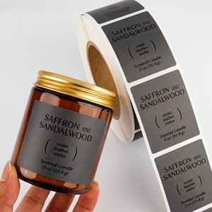 สติกเกอร์ติดด้วยตนเอง UV พร้อมฉลากกระดาษซับแบบสัมผัสใช้สำหรับบรรจุภัณฑ์ขวดเครื่องสำอางแก้วน้ำหอม - Product Image 4