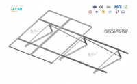 Support en acier pour panneaux solaires L40x40, structure de montage photovoltaïque, kit de rails triangulaires pour toit, fixation au sol pour toit métallique plat, ArtSign OEM