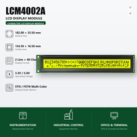 Konsumsi Daya Rendah 40x2 4002 40*2 Modul Layar LCD Karakter Kuning Hijau Biru Putih Karakter Instrumen