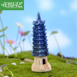 Kit di Montaggio Fai-da-Te del Faro a Nove Piani con Micro-Paesaggio in Muschio Weij, Decorazione Ecologica in Bottiglia, Ornamento in Resina - Product Image 3