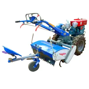 Agriculture portable main 12hp mini tracteur para cultivo pièces de rechange boîte de vitesses tracteur de marche culture herbe coupe motoculteur