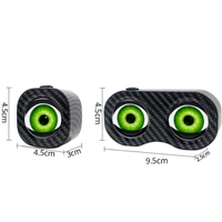 Luz LED Inteligente para Bicicleta y Motocicleta, Diseño Ojo de Demonio, Pantalla Simple/Doble, Impermeable, Programable, para Ciclismo Nocturno