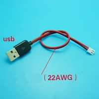 Kabel USB ke JST Molex Kustom dengan Selubung PVC, Konektor USB A/Type-C/Micro USB ke JST (2P-5P)