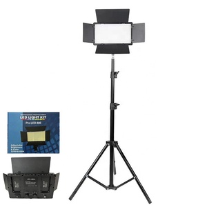 Kit de Lumière Vidéo LED Pro Professionnel 800 Couleurs Variables Alimenté par <span class=keywords><strong>Batterie</strong></span> avec Trépied de 2,1 M pour Éclairage Photographique - Product Image 6