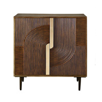 Geschenkideen Moderne Schwarze Französische Shabby Chic Sideboards Buffetschrank aus Holz und Eisen Weißer Schrank für Wohnzimmer