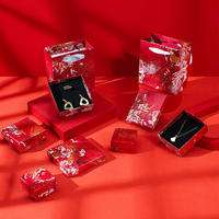 Boîtes cadeaux portables gaufrées pour bijoux, emballage en papier à faible MOQ pour boucles d'oreilles, colliers, bagues, bracelets, rangement de mariage
