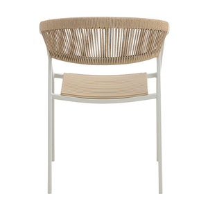 Silla de jardín de plástico para exteriores con cuerda Silla de metal Silla de comedor de plástico apilable - Product Image 4