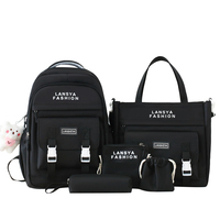 Rucksack Set 5 Stück Large Capacity School Teenager Bücher tasche für Mädchen Netter Studenten rucksack