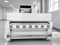 Imprimante de transfert DTF industrielle à 12 têtes avec ligne de secouage et de durcissement automatiques du poudre pour tissus en coton et polyester
