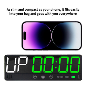 Temporizador de Entrenamiento Portátil CHEETIE CP28A con Bluetooth, Batería Recargable USB-C y Soporte Magnético para Gimnasio y Entrenamiento por Intervalos - Product Image 3