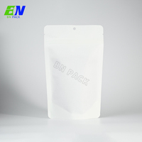 Sachet Doypack en Papier Kraft Biodégradable avec Fenêtre Transparente pour l'Affichage de Grains de Café, Noix, Thé et Aliments à Base de Noix Brutes