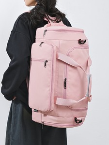 2024 con logo personalizzato borsone sportivo borsone allenamento Yoga viaggio durante la notte fine settimana Tote <span class=keywords><strong>borsa</strong></span> da palestra con scomparto scarpe - Product Image 4