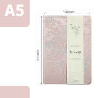 Carnet A5 à couverture rigide en tissu, personnalisable, nouveau style chinois, journal gaufré, papier Dowling 80g, agenda ligné avec marque-page en ruban