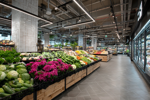 Commerciale IP20 alluminio LED luce lineare 50W 60w 80W plafoniera lampada a sospensione per parcheggio ufficio <span class=keywords><strong>S</strong></span> <span class=keywords><strong>Permarket</strong></span> Mall - Product Image 4