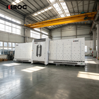 Machine de nettoyage et de lavage de verre verticale à économie d'énergie pour usine de traitement du verre architectural