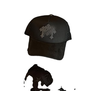 En Stock Gorra Original Del Barbas Forrada en Satén Estilo Vintage de Béisbol con Visera de Gamuza Negra Estructura A-Frame y Logo de CALAVERAS Gorras Barbas - Product Image 2