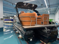 Kinocean Nouveauté : Bateau ponton avec design de clôture en fibre de verre, kits de bateaux pontons à vendre